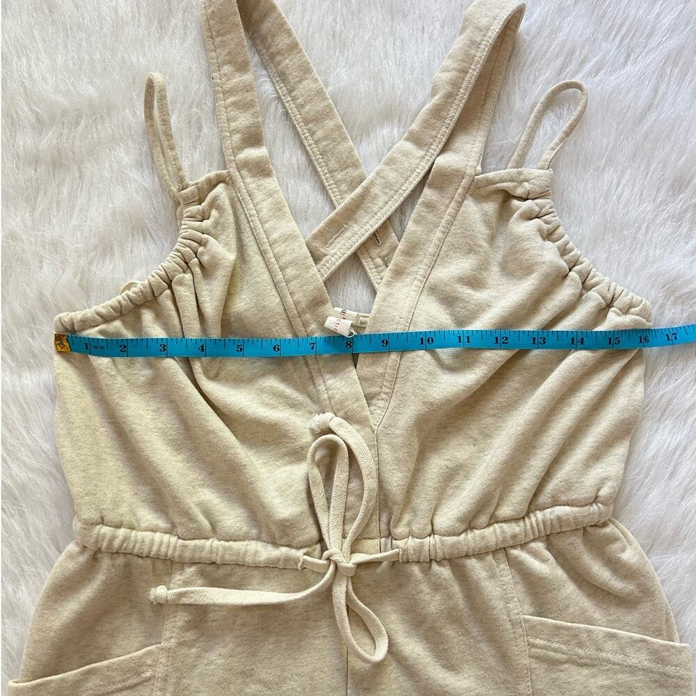 Daily Practice by Anthropologie Playa del Amore Romper Light Sand Size Small - Picture 8 of 11